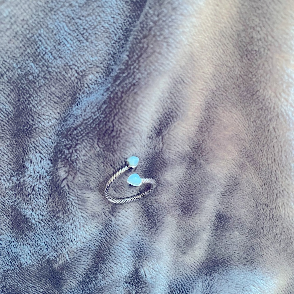 Larimar Sterling Silver Ring. Adjustable. - image 1